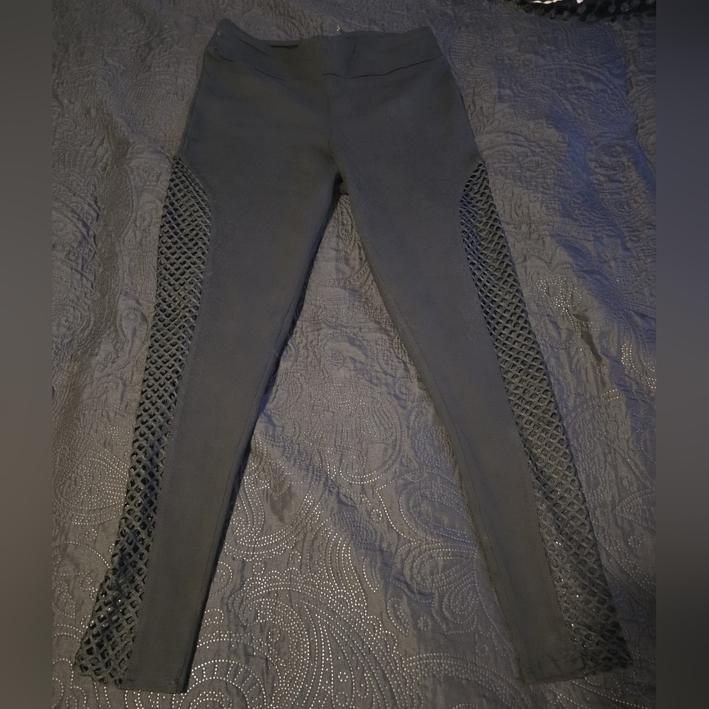 Midnight Hour Inset Netted Leggings Panels